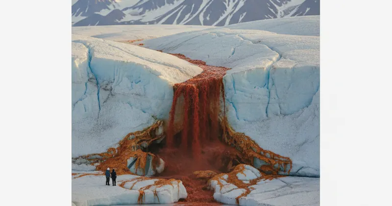 अंटार्कटिका के 'ब्लड फॉल्स' का रहस्य आखिरकार सुलझा