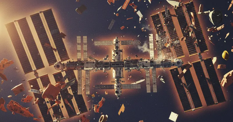 ISS के लिए सबसे बुरा सपना: अंतरिक्ष मलबे से खतरा