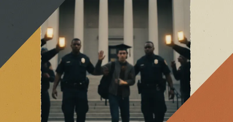 कोलमबिया यूनिवर्सिटी छात्र को DHS ने रोका, विवाद बढ़ा