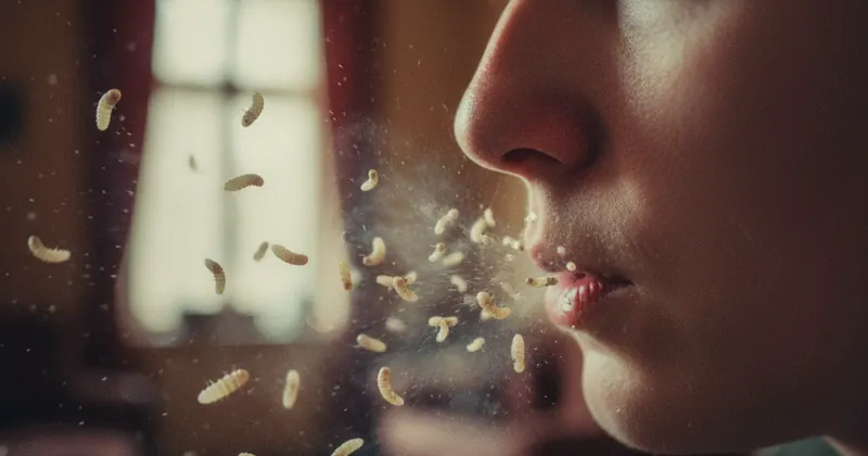 महिला की नाक में फंसा था मक्खी का लार्वा, छींक से निकला