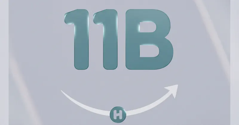 Harvey ने 11 अरब डॉलर का मूल्यांकन पार किया।