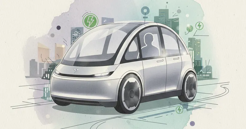 टेस्ला रोबोटैक्सी का संभावित डिज़ाइन