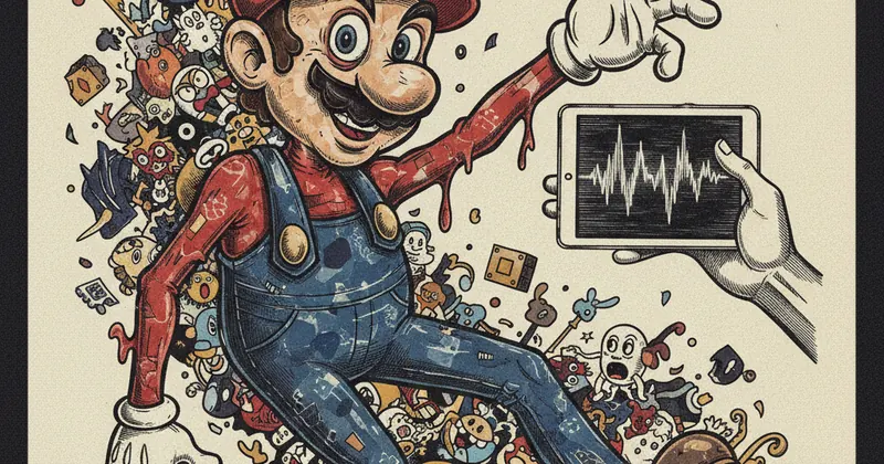 AI द्वारा बनाया गया अजीब मारियो कार्टून