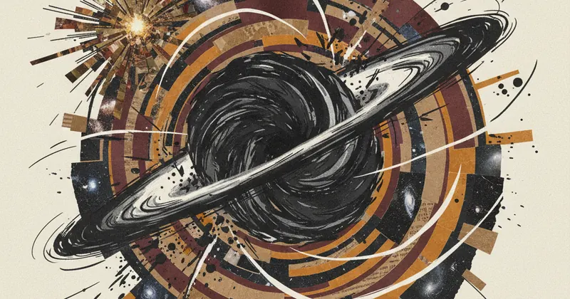 ब्लैक होल के विलय की एक काल्पनिक छवि।