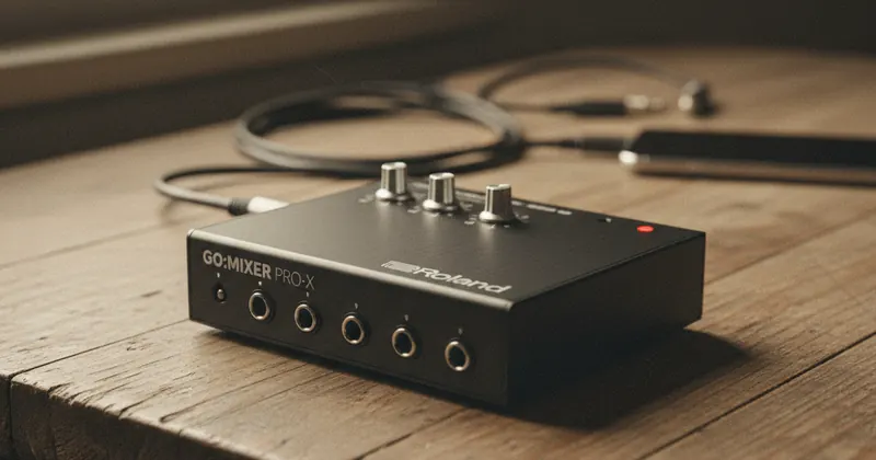 Roland GO:MIXER PRO-X का शानदार डिजाइन।