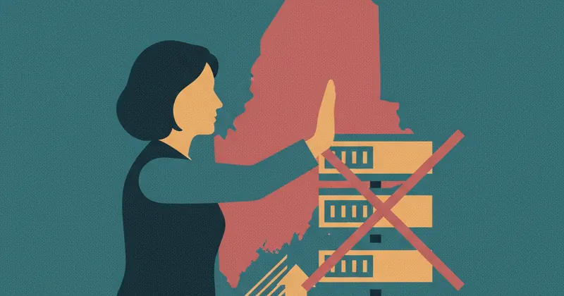 Maine की गवर्नर Janet Mills ने डेटा सेंटर बिल को वीटो किया।