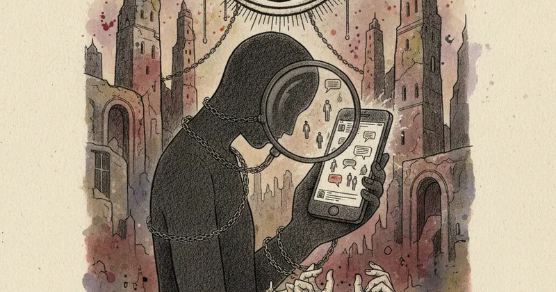 सोशल मीडिया पोस्ट पर बढ़ती निगरानी।