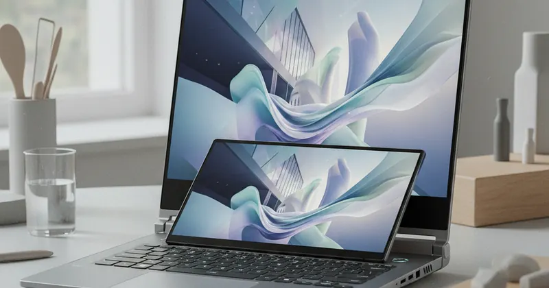 Asus का नया ROG Zephyrus Duo 2026 लैपटॉप।