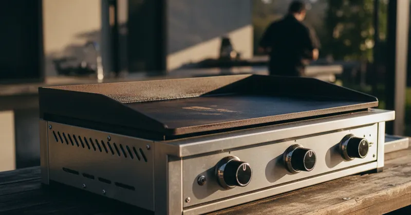 Traeger का नया IronTop गैस ग्रिडल।