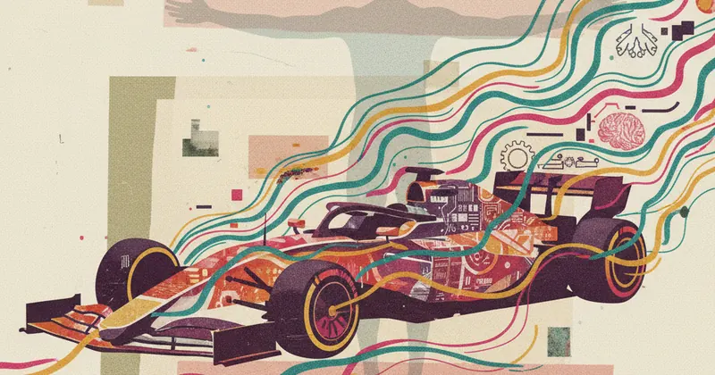 AI के जरिए रेसिंग कार का CFD सिमुलेशन।