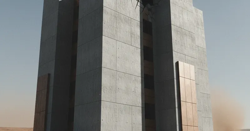 Meta के ऑफिस के बाहर का दृश्य।