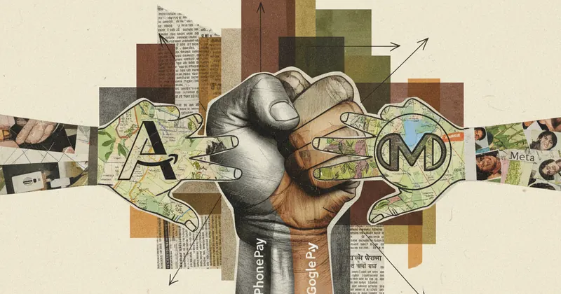 UPI मार्केट में बढ़ती प्रतिस्पर्धा।