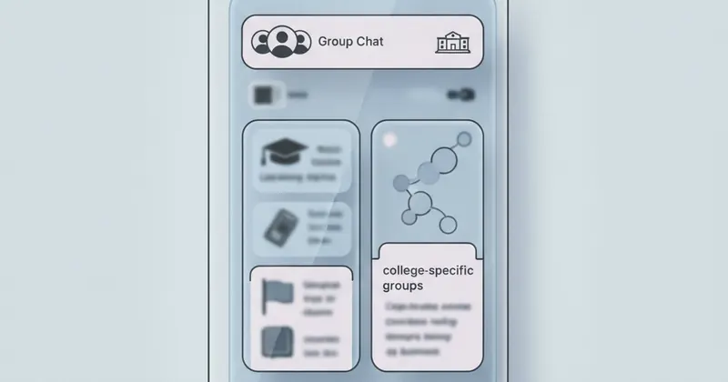 TikTok का नया कैंपस हब इंटरफेस।