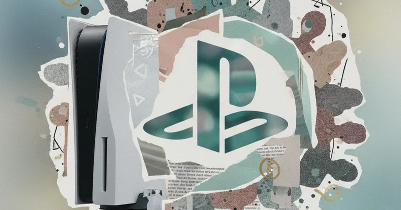 Sony PlayStation स्टोर का लोगो और गेमिंग कंसोल।