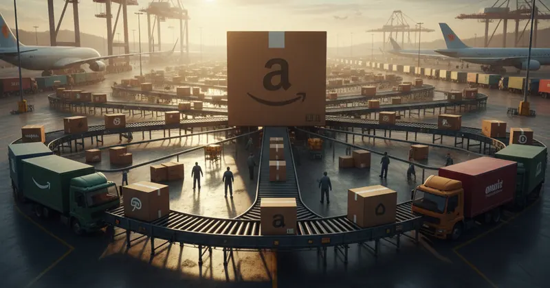 Amazon का नया लॉजिस्टिक्स नेटवर्क विस्तार।