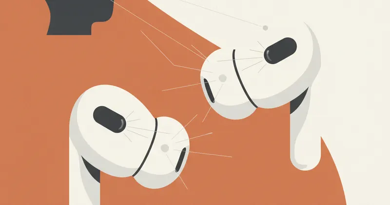 Apple के आगामी AirPods का कॉन्सेप्ट डिजाइन।