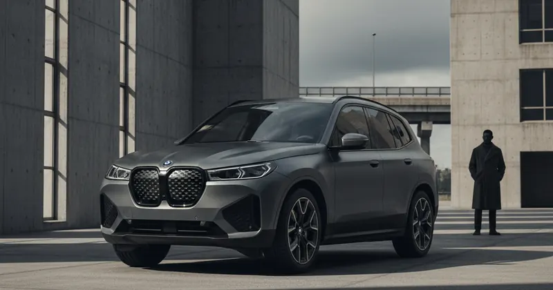 BMW iX3 का शानदार लुक।