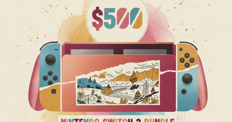 Nintendo Switch 2 का नया बंडल लुक।